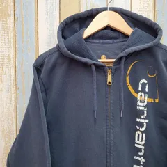 HB24☆カーハート☆ジップアップパーカー☆ロゴプリント☆メキシコ製☆M