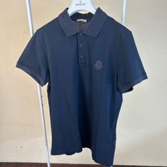 美品〕モンクレール ポロシャツ ラバーワッペン ブラック M 5S203