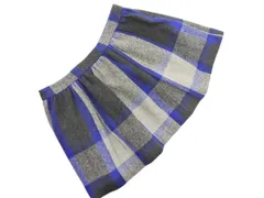 新品 RODEO CROWNS ロデオクラウンズ チェック ギャザー スカート sizeS/グレーX紺 ◇■ レディース