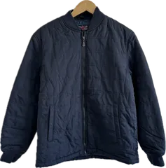 Z1592【美品】KANGOLカンゴール　ジップアップブルゾンアウター　ネイビー　レディース　Lサイズ