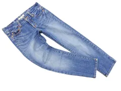 green label relaxing グリーンレーベルリラクシング ユナイテッドアローズ USED加工 クロップド デニムパンツ size36/青 ■■ レディース