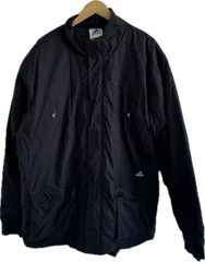 Z1592【美品】adidasアディダス　ブルゾンアウター　ブラック　メンズ　2XLサイズ