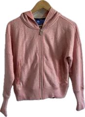 Z1592【美品】adidasアディダス　パーカーアウター　ピンク　レディース　Mサイズ