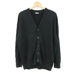 ディーゼル カーディガン 長袖 コットン100% ブランド トップス 黒 メンズ Sサイズ ブラック DIESEL 【中古】