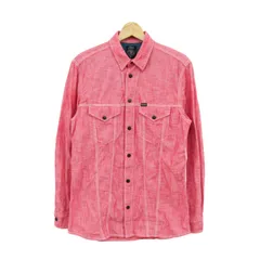 ディーゼル 長袖シャツ コットン100% ブランド トップス 赤 メンズ Sサイズ レッド DIESEL 【中古】