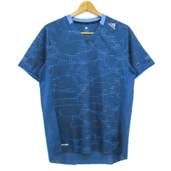 アディダス 半袖Ｔシャツ トップス クライマライト スポーツウエア 大きいサイズ メンズ Oサイズ 紺×青 adidas 【中古】
