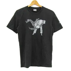 プーマ 半袖Ｔシャツ トップス 柔道 グラフィックT スポーツウエア メンズ Mサイズ ブラック PUMA 【中古】