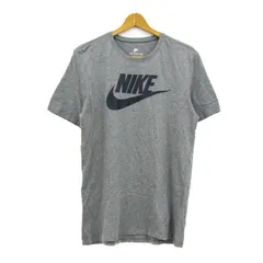 ナイキ 半袖Ｔシャツ トップス ロゴT コットン スポーツウエア メンズ Lサイズ グレー×紺 NIKE 【中古】