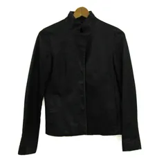ケーティー キヨコタカセ ブルゾン ジャケット アウター レザージャケット 羊革 レディース 9サイズ ブラック K.T KIYOKO TAKASE 【中古】のサムネイル