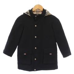 バーバリーロンドン　キッズジャケット　ブルゾン　ノバチェック柄　秋冬　金ボタン バーバリー キッズ ブルゾン BURBERRY ブランド 子供服 アウター