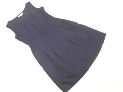 KUMIKYOKU 組曲 ノースリーブ ワンピース size2/紺 ■◆ レディース