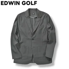 【極美品】 エドウィン ゴルフ EDWIN GOLF 2B シングル テーラードジャケット アウター ゴルフウェア S グレー メンズ