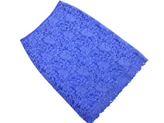 UNITED ARROWS ユナイテッドアローズ 総レース スカート size38/青 ■◇ レディース