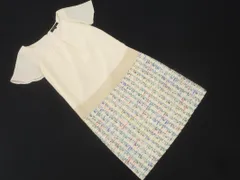 QUEENS COURT クイーンズコート ドッキング ワンピース size1/オフホワイト ■◆ レディース