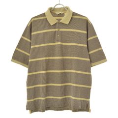 00s】Old Stussy ボーダー ポロシャツ イエロー ブラウン L - メルカリ