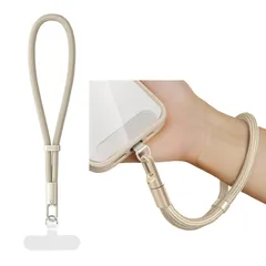 新品 [Lamiishop] スマホストラップ 手首 スマホ ハンドストラップ 長さ調節可能 ストラップホルダー付き 携帯ストラップ 360°回転 7mm太さナイロンロープ スマホ 落下防止 スマホ スリ対策 鍵/携帯/財布 紛失防止 長さ20cm