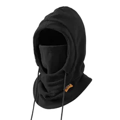 【新品】 [ZVCXOE] ネックウォーマー フードウォーマー 帽子 冬用 厚手 防寒 防風 防塵 暖かい チクチク感も無く 柔らかい 目出し帽 バラクラバ フェイスウォーマー フェイスカバー スポーツ 自転車 スキー ランニング 登山 男女兼用 ブラック 1