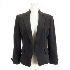 23区 オンワード樫山 テーラード ジャケット 1B 38 ダークブラウン 250509E