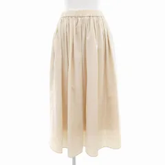 ユナイテッドアローズ UNITED ARROWS フレアスカート イージー ミモレ ロング 36 ベージュ /AE