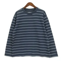 ザノースフェイス THE NORTH FACE ボーダー カットソー Tシャツ NT32403 長袖 アウトドアウェア ネイビー M 250930E