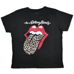 【XL】新品 The Rolling Stones ローリングストーンズ Tシャツ ヒョウ柄 レオパード柄 ベロマーク