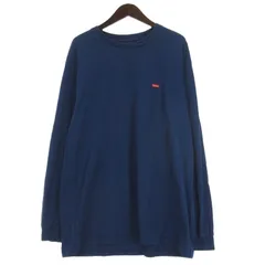 シュプリーム SUPREME 24AW スモールボックス ロゴ Tシャツ カットソー 長袖 ブルー XL ☆AA★