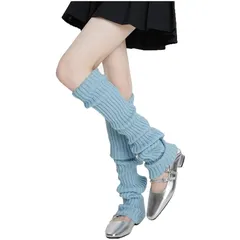 【新品】 [Viktrui] レッグウォーマーレディースニット足首ウォーマーロング 冷え対策 (68cm) 女性 ルーズソックス暖かい 防寒 靴下 ズリ落ちにくい 14色選べる 1