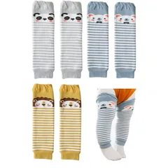 【新品】 [Umeloeo] 3足セット ベビー レッグウォーマー レッグウォーマー綿 通気性 柔らかい 衝撃緩和 足元冷え コットン 足首ウォーマー 赤ちゃん服 優しい 可愛い防寒 保温 女の子 男の子 (A) 1