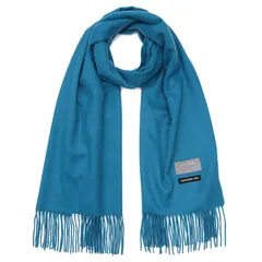 [バイヤー] ピュア カシミヤ 100％ ストール 全20色【メンズ レディース】 カシミア 無地 厚手 大判 大判ストール (ターコイズ) FT60L-2484a 0