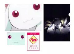 【中古】クリアファイル キュゥべえ クリアファイル＆ステッカー(契約お断り) 「一番くじ キュゥべえ～魔法少女まどか☆マギカ～」 E賞