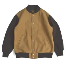 SKOOKUM スクーカム LETTERMAN JACKST スタジアムジャケット SJ21101 サイズL ベージュ メンズ