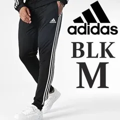 新品 アディダス ジャージ下 M メンズ ロングパンツ 長ズボン adidas 黒 ブラック