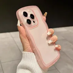 【新着商品】iPhone 13mini 用の ケース アイフォン 13mini 対応 スマホケース 透明 可愛い ウェーブ 携帯カバー ピンク