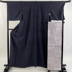 色留袖 身丈161cm 裄丈67.5cm L 袷 人間国宝 福田喜重 落款 扇面