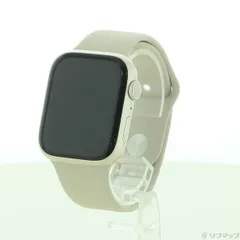 〔中古品〕 Apple Watch Series 9 GPS 45mm スターライトアルミニウムケース スターライトスポーツバンド【262】