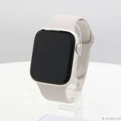 〔中古品〕 Apple Watch Series 8 GPS 45mm スターライトアルミニウムケース スターライトスポーツバンド【349】