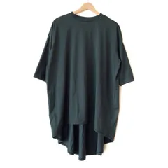 mizuiro  ind(ミズイロインド) ワンピース レディース - ダークグリーン クルーネック/半袖/ひざ丈