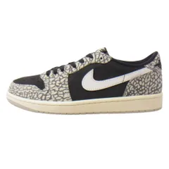 NIKE AIR JORDAN ナイキ ジョーダン CZ0790-001 Air Jordan 1 Retro Low OG Black Cement AJ1 レトロ ロー ブラックセメント スニーカー ブラック系 グレー系 28.5cm【中古】