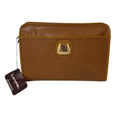 Z1598【美品】LANCEL ランセル セカンドバッグ クラッチバッグ ブラウン 未使用タグ付