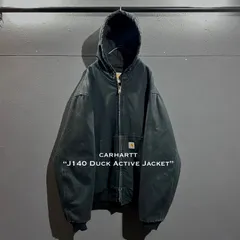 90s Carhartt J130 Duck Active Jacket (Quilt Lined) カーハート アクティブジャケット ワークジャケット ネイビー