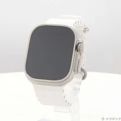 〔中古品〕 Apple Watch Ultra 2 GPS + Cellular 49mm チタニウムケース ホワイトオーシャンバンド【344】