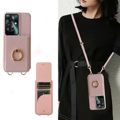 首掛け 紐付き 肩掛け 斜めかけ 携帯 韓国 可愛い スマホケース 軽量 かわいい 薄型 ストラップ カード収納 用 用 オッポリノ11a ショルダーケース a reno11 おしゃれ スマホ おっぽ ショルダー 2way ケース 11a reno (グレイッ