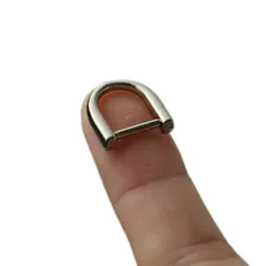 【新着商品】[FUSSED] キーホルダー Dリング D型カン リング ハンドメイド アクセサリー パーツ 金具 手芸 材料 小物 ネジ式 1cm 2個