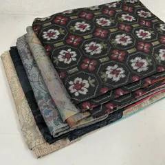 大島紬まとめ売り10枚セット　リメイク素材用 2025年最新】紬まとめ売り 大島の人気アイテム - メルカリ