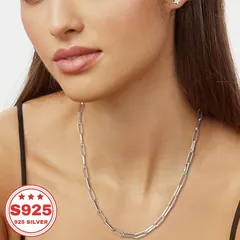 ネックレス チェーンネックレス レディース ユニセックス シルバー 重ね付け 韓国風 ストリート シンプル おしゃれ 人気 プレゼント ギフト ペア アクセサリー トレンド 首元 カジュアル 縦長チェーン 大人 上品 エレガント きれいめ