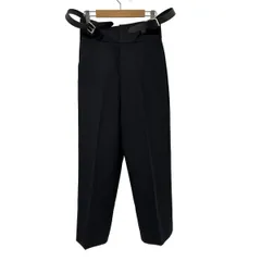 H BEAUTY&YOUTH(エイチビューティアンドユース) パンツ サイズMEDIUM M レディース美品  - 黒 フルレングス/サスペンダー付き