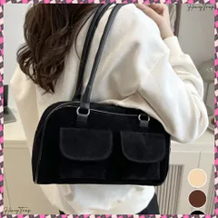 送料無料 ショルダーバッグ ハンドバッグスエード調 レディース 肩掛けカバン 無地バッグ ポケット付き 大人 おしゃれ レトロ シンプル 韓国風 軽量バッグ 2wayバッグ オフィスカジュアル