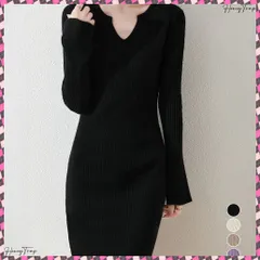 送料無料 キーネック タイトリブニットワンピース レディース ニットドレス おしゃれ 長袖 秋冬ボディコンワンピ 無地 韓国風 セクシーワンピ細身 着やせワンピお洒落 きれいめ 重ね着 着回しニットワンピ