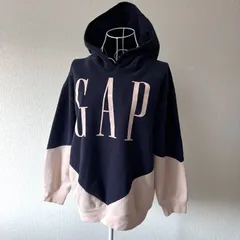 Gap Two-Tone Sweatshirt Hoodie Women's S-M Navy / Pastel Pink ギャップ スウェットパーカー ツートンカラー レディースS～M相当 ネイビー/パステルピンク