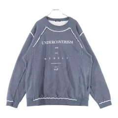 UNDERCOVERISM (アンダーカバイズム) 22AW Patch Sweat Shirts パッチスウェットシャツ ロゴプリントパッチワーク長袖トレーナー UI2B4802 グレーのサムネイル
